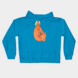 carrot rabbit Kids Hoodie